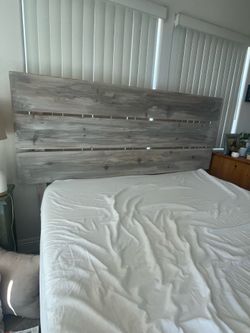 Queen bed frame and headboard