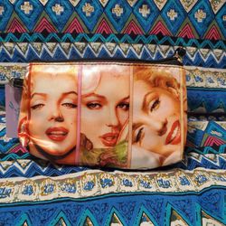 New Marilyn Monroe Wristlet Clutch Coin Bag