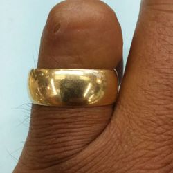 14k Goldwedding band ring 7grams
