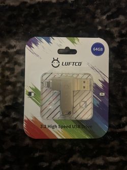 💾 LUFTCO 64GB USB 3.2 High-Speed Flash Drive – Brand New 💾