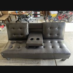 Faux leather Brown Futon