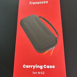 TRANSNOVO Carrying Case for Nintendo Switch 2 2025 - Protective Hard Shell Portable Switch 2 Travel Case Pouch with 24 Game Card Slots and Large Capac