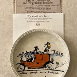 Rockwell On Tour - Newell Pottery Co. Collectors Plates