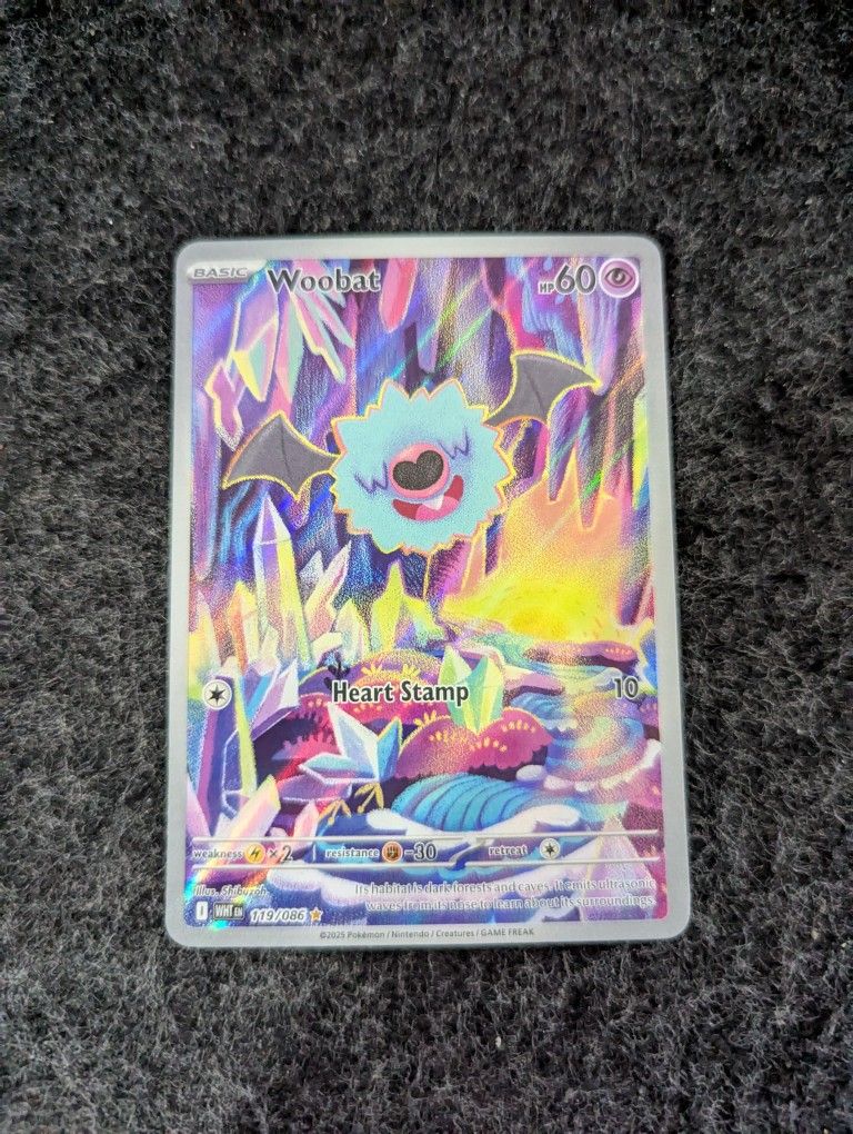 Woobat Illustration Rare Pokemon Card