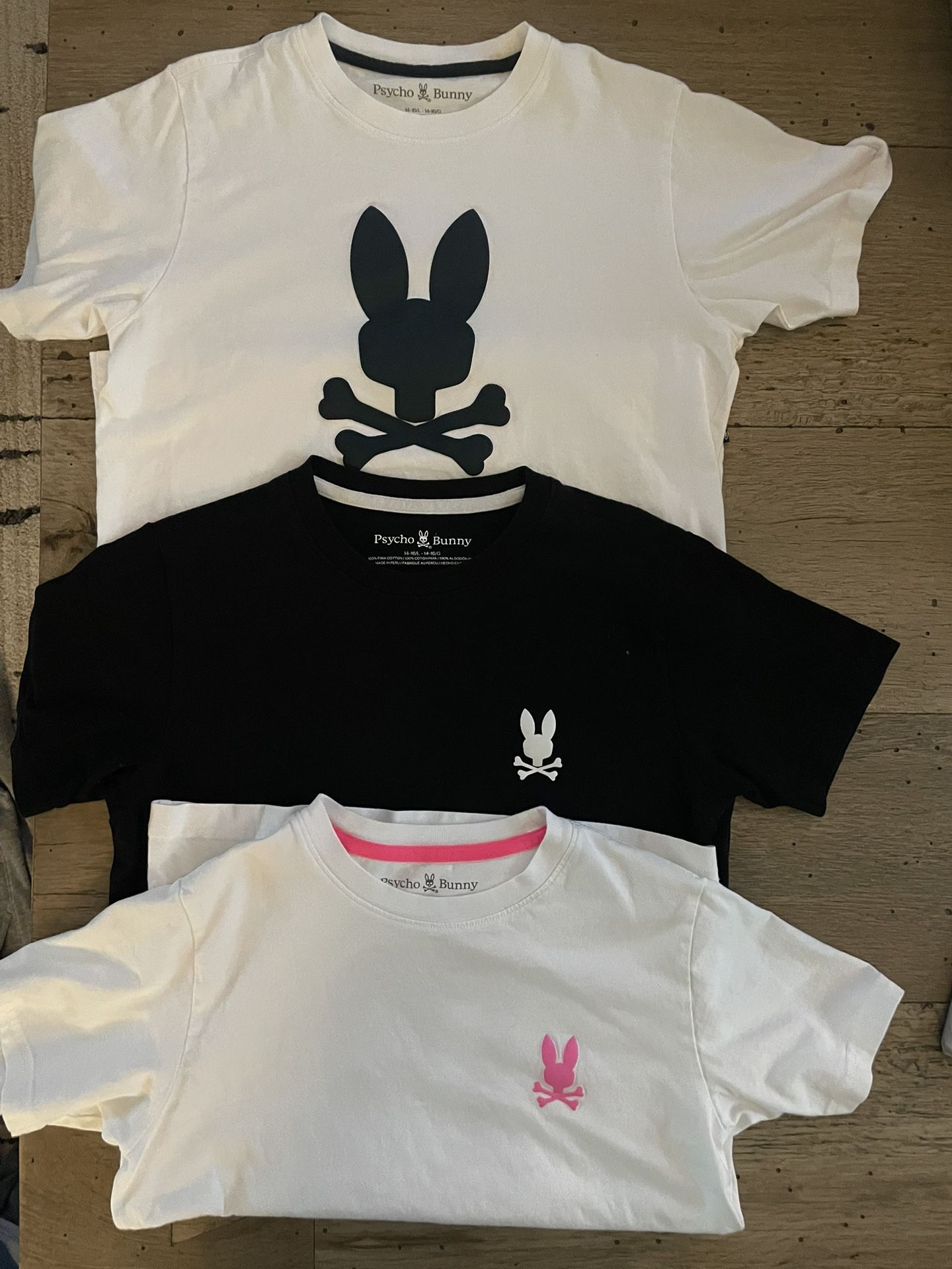 Psycho bunny Shirts YL $6 Each