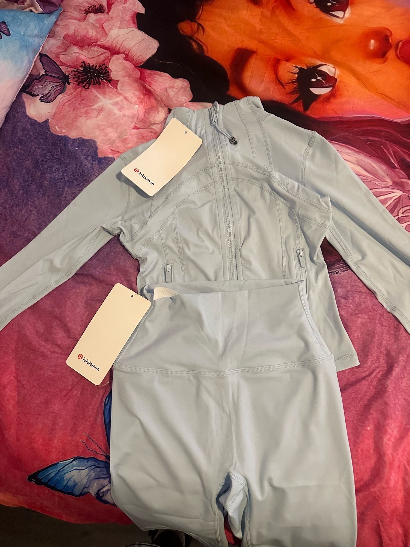Light blue lululemon set size 2