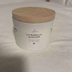 Crate & Barrel Skeem Blossom 3‑Wick Citronella Candle BRAND NEW