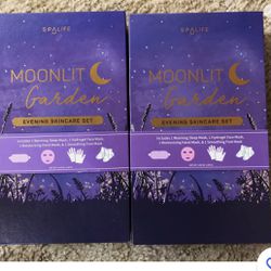 Brand new sealed 2 boxes of skincare gift set. For your face, hands, feet, sleep mask. Great items. Smells amazing, the masks are wonderful. A little 