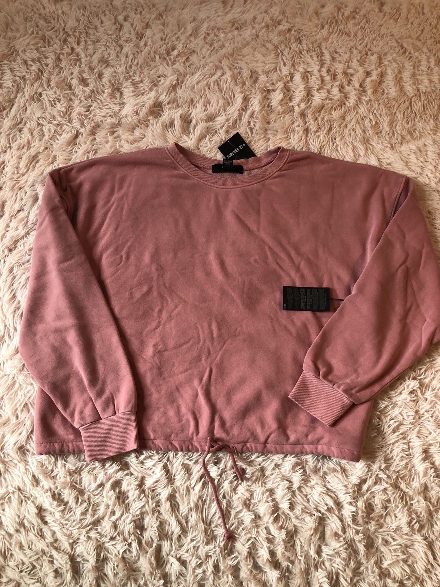 Women’s Plus Size Boxy Fleece Sweatshirt