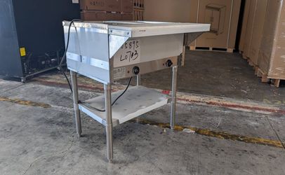 Clearance 2 plate warmer and dry steam table 110v 105895L0713