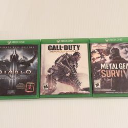 Lot Of 3 Xbox One Games Near Mint Condition 