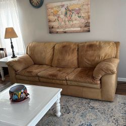 Leather Couch Nubuck 