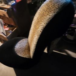 Leopard High Heel Stiletto Chair