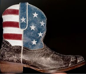 Roper;American flag cowboy boots