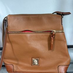 Authentic Dooney & Bourke Pebble Grain Letter Carrier Crossbody Bag
