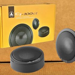 JL Audio Evolution C1 Series Car Speakers Set 1" Aluminum Dome Tweeters 120 Watts C1-100CT 🚨 Payment Options Available 🚨 No Credit Needed 🚨 