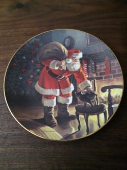 Bradford Ex. Knowles Collector Plate COA Santa's Love