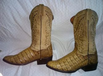 Dan Post Men's Birmingham Caiman Belly Western Boots - Bay Apache