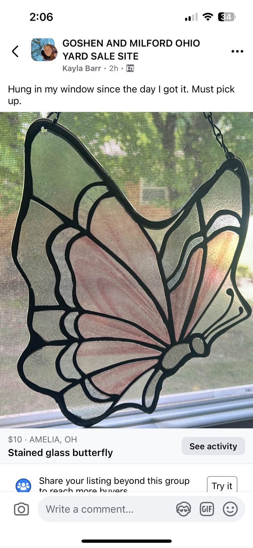 Butterfly Sun Catcher