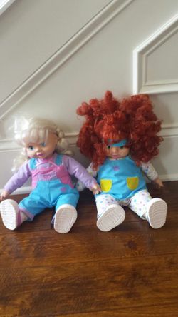 Vintage Talking Tots interactive dolls, works great!