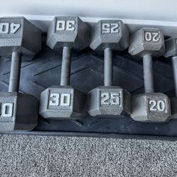 10, 20,25, 30, 40 Lbs Free Weights Individual Not Pairs