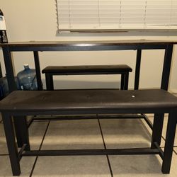 SMALL DINNER BENCH TABLE