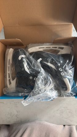 Ice Hockey Skates Black and White