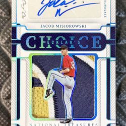 2023 Panini National Treasures Jacob Misiorowski Ecklar’s Choice RPA One of One /1