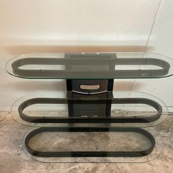 Sturdy Bello glass tv stand