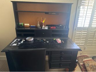 Desk with hutch