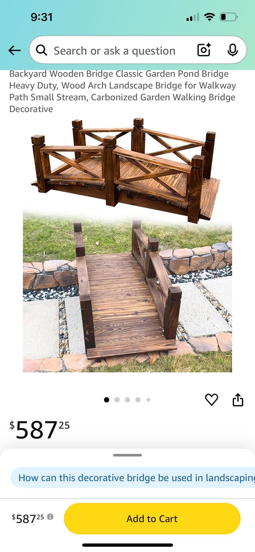 Garden Bridge Decoration