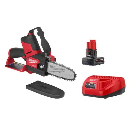 MILWAUKEE M12 FUEL 12V Lithium-Ion Brushless Battery 6 in. HATCHET Pruning Saw Kit with 4.0 Ah Battery & Charger (Model: 2527-21)