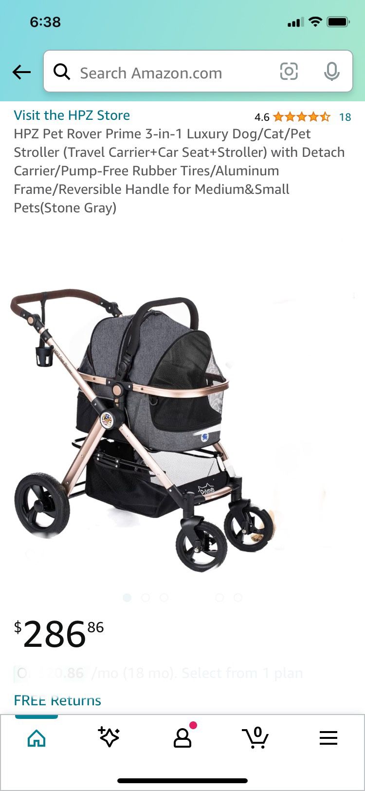 Pet Stroller Used Once