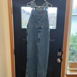 Dickies Men’s Blue Denim Overalls