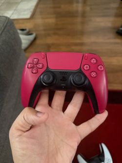 PlayStation 5 ps5 red burgundy controller works good