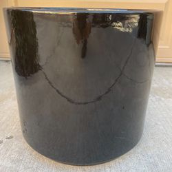 Large Ceramic Pot, Black
