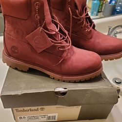 Womens Embossed Timberland Boots 8.5