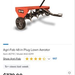 Agri-Fab 48-in Plug Lawn Aerator
