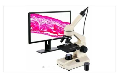 AmScope 40X-1000X Student Field Microscope with LED Lighting + 5MP Camera

