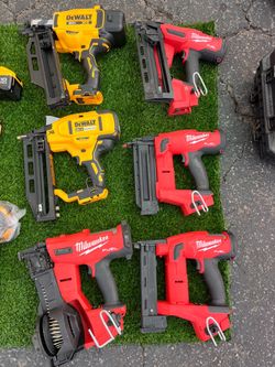 Milwuakee and DeWALT Nailer Gun