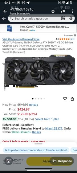 Asus Video Game Card