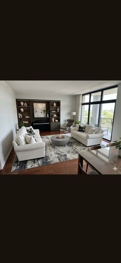 Sofa and loveseat