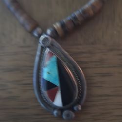 Antique Vintage Turquoise Necklace 