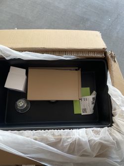 AKDY Black Fireclay 30 In. Single Bowl Apron-Front Kitchen Sink With Basket Strainer 