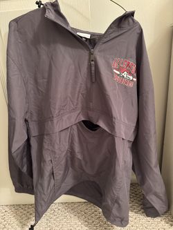 Unisex Champion Allentown Red Birds Medium Windbreaker Gray Zip Pull  Over 