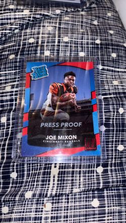 Joe mixon rated rookie press proof 2017 bengals