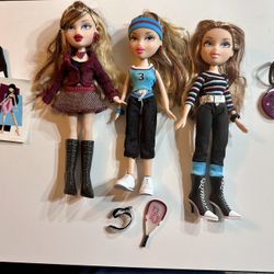 BRATZ TRIIIPLETZ 1st EDITION 2005 VHTF ALL ORIGINAL  ACCESSORIES!