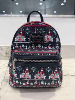 BRAND NEW Disney Parks Loungefly Mickey Holiday Mini Backpack Christmas Ugly Sweater 2020 (2 IN STOCK)