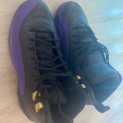 Black And Purple Jordan 12s