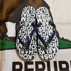 Michael Kors Logo Flip Flops